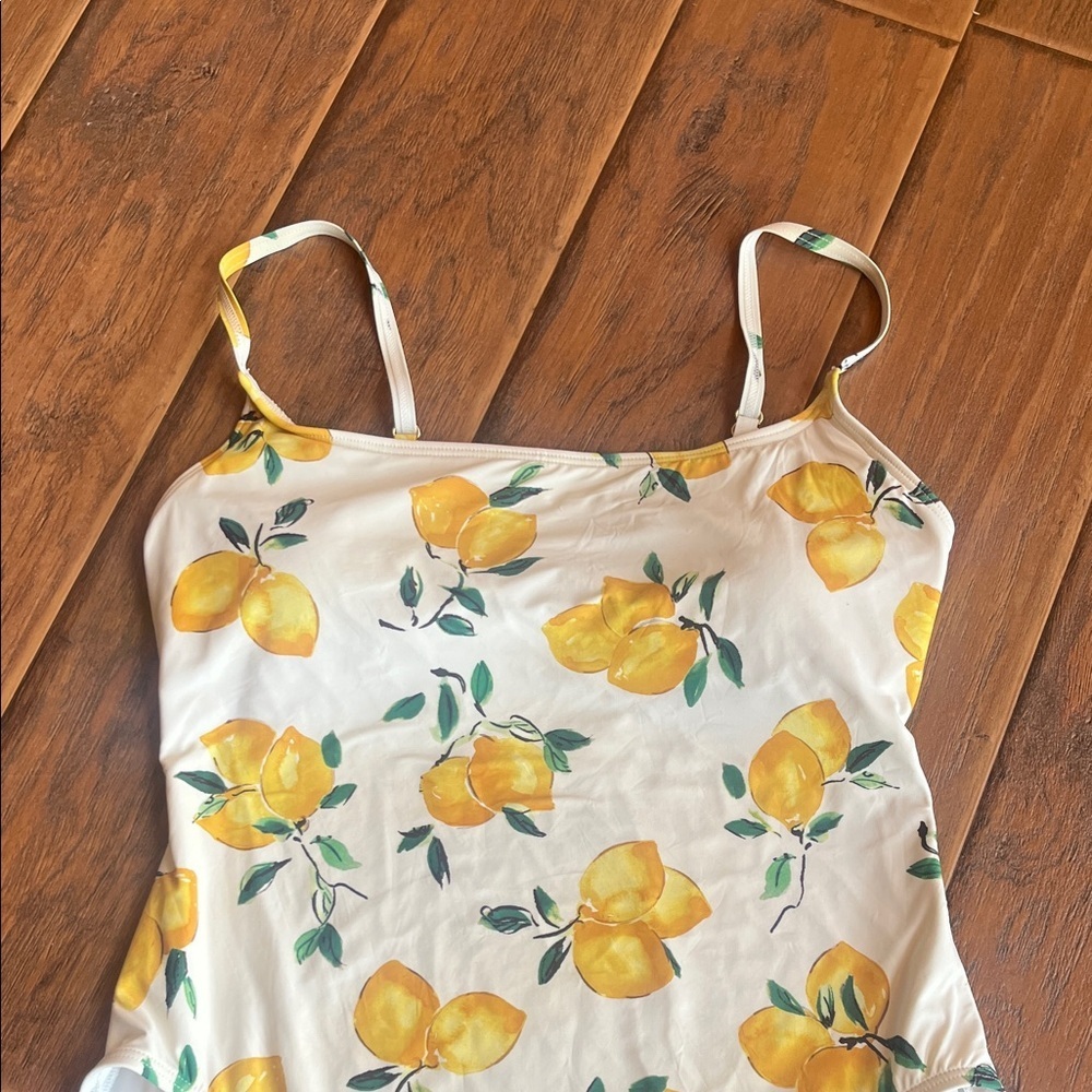 Kate Spade Lemon Print Swimsuit - Size XLT - Picture 3 of 12